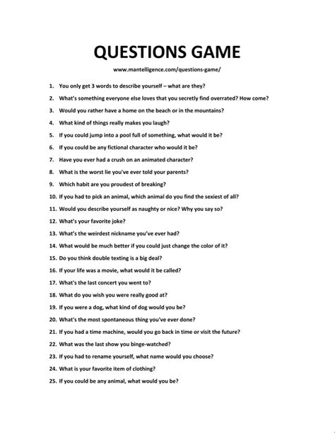 22 questions game